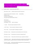 Brininstool Exam 4 BIOL 2051 Test Questions And 100&percnt; Correct Answers 2025-2026 Updated&period;