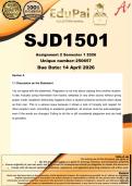 SJD1501 Assignment 2 &lpar;COMPLETE ANSWERS&rpar; Semester 1 2026 - DUE 14 April 2026