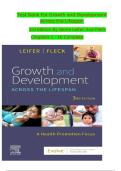 Test Bank for Growth and Development Across the Lifespan&colon; A Health Promotion Focus &ndash; Complete Questions for Exam Prep