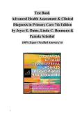 Test Bank for Advanced Health Assessment & Clinical Diagnosis in Primary Care 7th Edition &ndash; Complete Questions for Exam Prep