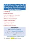 UTA 5315 Exam 4 Comprehensive Study Guide &plus; Exam Questions & Solutions Graded A&plus;