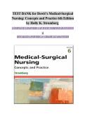Test Bank for DeWit&rsquo;s Medical-Surgical Nursing&colon; Concepts and Practice 6th Edition by Holly K&period; Stromberg &ndash; Complete Questions for Exam Prep