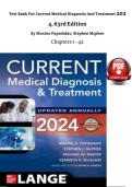 Test bank for current medical diagnosis and treatment 2023 2024 62nd edition  all chapters 1-42 by  Papadakis & McPhee's