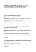 NURS 3511 WEEK 1 &vert; QUESTIONS AND ANSWERS &vert; 2026 UPDATE &vert; WITH COMPLETE SOLUTION&period;