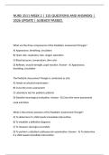 NURS 3511 WEEK 2 &vert; 135 QUESTIONS AND ANSWERS &vert; 2026 UPDATE &vert; ALREADY PASSED&period;