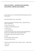 NURS 2535 WEEK 1 - QUESTIONS AND ANSWERS &vert; 2026 UPDATE &vert; VERIFIED 100&percnt; CORRECT&period;