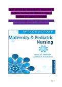 Test Bank for Introductory Maternity & Pediatric Nursing 5th Edition by Nancy Hatfield & Cynthia Kincheloe &ndash; Complete Questions for Exam Prep