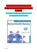 Test Bank for Introductory Mental Health Nursing 5th Edition by Cynthia Kincheloe &ndash; Complete Questions for Exam Prep