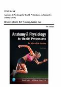 Test bank for Anatomy & Physiology for Health Professions&colon; An Interactive Journey with  test questions and answers guide A&plus;