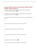 Business Intelligence &lpar;CH7&rpar; Exam QUESTIONS AND CORRECT VERIFIED  ANSWERS &vert;ALREADY GRADED A&plus;&vert; 
