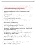 Business Intelligence&comma; and Ethical Issues in MIS Exam QUESTIONS AND  CORRECT VERIFIED ANSWERS &vert;ALREADY GRADED A&plus;&vert; 