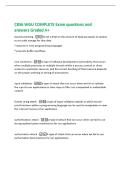C836 WGU COMPLETE Exam questions and  answers Graded A&plus; 