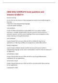 C836 WGU COMPLETE Exam questions and  answers Graded A&plus; 