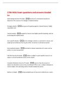 C706 WGU Exam questions and answers Graded  A&plus; 