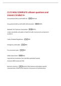 C172 WGU COMPLETE v3Exam questions and  answers Graded A&plus; 