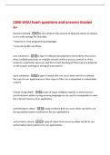 C836 WGU Exam questions and answers Graded  A&plus; 