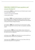 C836 WGU COMPLETE Exam questions and answers Graded A&plus;