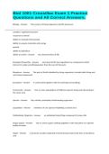 Biol 1001 Crousillac Exam 1 Practice Questions and All Correct Answers&period;