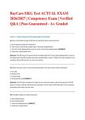 BayCare EKG Test ACTUAL EXAM 2026&sol;2027 &vert; Competency Exam &vert; Verified Q&A &vert; Pass Guaranteed - A&plus; Graded