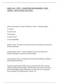NURS 1512 - TEST 1 &vert; QUESTIONS AND ANSWERS &vert; 2026 UPDATE &vert; WITH ACTUAL SOLUTION&period;