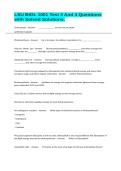 LSU BIOL 1001 Test 3 And 4 Questions with Solved Solutions&period;