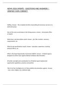AEMA 2026 UPDATE - QUESTIONS AND ANSWERS &vert; VERIFIED 100&percnt; CORRECT&period;
