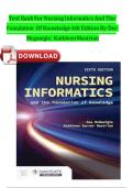 Test Bank for Nursing Informatics and the Foundation of Knowledge 6th Edition 2024 &ndash; All Chapters &vert; Instant Digital Download