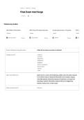 Final Exam Med Surge Questions and Correct Verified Answers