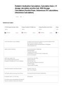 Pediatric Medication Calculations&comma; Calculation Quiz I&comma; IV dosage calculation practice test&comma; HESI Dosage Calculations Practice Exam&comma; Intravenous &lpar;IV&rpar; calculations&comma; Intravenous Calculations&comma;