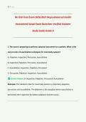 NU650 &sol; NU 650 Final Exam 2026&sol;2027 &vert; Advanced Health Assessment &vert; Regis College &vert; Actual Exam Questions with Verified Answers & Detailed Rationales &vert; Grade A &vert; APRN Health Assessment & Certification Prep &vert; Downloadable PDF