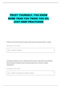 BS 161 EXAM 1 PRACTICE QUESTIONS WITH CORRECT ANSWERS