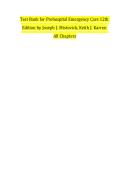 Test Bank for Prehospital Emergency Care 12th Edition Mistovich & Karren &ndash; All Chapters &lpar;Verified Q&A&rpar;