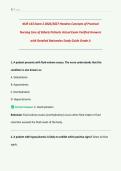 NUR 163 Exam 2 2026&sol;2027 &vert; Concepts of Practical Nursing&colon; Care of Elderly Patients &vert; Hondros College &vert; Actual Exam Verified Answers with Detailed Rationales &vert; Grade A &vert; Gerontology & LPN&sol;LVN Nursing Prep &vert; Downloadable PDF