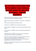 BIO 340 FINAL EXAM QUESTIONS  WITH CORRECT SOLUTIONS&vert;&vert;A&plus;  GRADED&vert;&vert;UPDATED 2026&sol;2027  SYLLABUS&vert;&vert;<<RECENT  VERSION>>