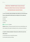 NUR 163 Exam 1 2026&sol;2027 &vert; Geriatric Nursing Care &vert; Hondros College &vert; Actual Exam Questions with Verified Answers & Detailed Rationales &vert; Grade A  &vert; Concepts of Practical Nursing Care of Elderly Patients &vert; LPN&sol;LVN Gerontology Prep &vert; Downloadable PDF