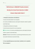 NUR 163 Exam 1 2026&sol;2027 &vert; Geriatric Nursing Care &vert; Hondros College &vert; Actual Exam Questions with Verified Answers & Detailed Rationales &vert; Grade A &vert; Concepts of Practical Nursing Care of Elderly Patients &vert; LPN&sol;LVN Gerontology Prep &vert; Downloadable PDF