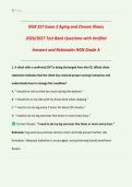 NUR 257 Exam 2 2026&sol;2027 &vert; Aging and Chronic Illness &vert; Test Bank Questions with Verified Answers & Detailed Rationales &vert; NGN Grade A &vert; Gerontology & Chronic Disease Management &vert; Nursing School Prep &vert; Downloadable PDF