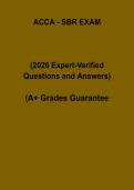 ACCA - SBR Exam PDF &vert; Strategic Business Reporting Study & Practice Guide