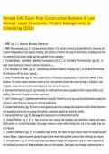 Nevada CMS Exam Prep Construction Business & Law Manual- Legal Structures&comma; Project Management&comma; & Scheduling &lpar;2026&rpar;&period;pdf