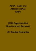ACCA - Audit and Assurance &lpar;AA&rpar; PDF &vert; Exam Study & Practice Guide