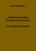 ACC 202 Exam 1 PDF &vert; Accounting Practice Test & Study Guide