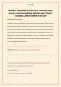 Nevada C-7 Elevation & Conveyance Contractor exam ACTUAL EXAM COMPLETE QUESTIONS AND CORRECT ANSWERS LATEST UPDATE THIS YEAR