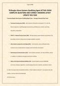TN Burglar Alarm Systems Qualifying Agent ACTUAL EXAM COMPLETE QUESTIONS AND CORRECT ANSWERS LATEST UPDATE THIS YEAR