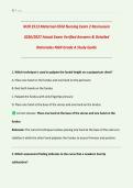 NUR 2513 Exam 2 &vert; 2026&sol;2027 &vert; Maternal-Child Nursing &vert; Rasmussen University &vert; Actual Exam Verified Answers with Detailed Rationales &vert; NGN Grade A Study Guide &vert; OB & Pediatric Nursing &vert; NCLEX-RN&reg; Prep &vert; Downloadable PDF