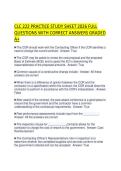 CLC 222 PRACTICE STUDY SHEET 2026 FULL QUESTIONS WITH CORRECT ANSWERS GRADED A&plus;