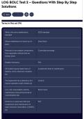 LOG BOLC Test 2 &ndash; Questions With Step By Step Solutions