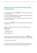 CHEM 111 Final Exam questions and answers Graded  A&plus;&vert; 2026 Updated 