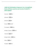 CHEM 103 UW Madison Polyatomic Ions&comma; Strong&sol;Weak  Acids and Bases questions and answers Graded A&plus;&vert;  2026 Updated 