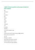 CHEM 101 Exam questions and answers Graded A&plus;&vert;  2026 Updated 