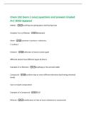 Chem 102 Exam 1 &lpar;uiuc&rpar; questions and answers Graded  A&plus;&vert; 2026 Updated 